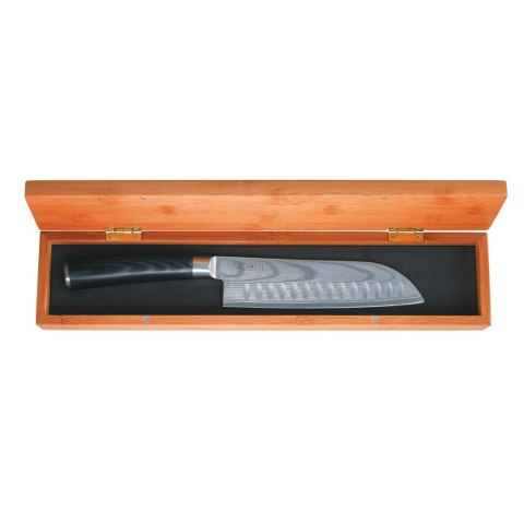 Nóż Santoku 17.5cm w pud. drewnianym MIDORI Nóż Santoku 17.5cm w pud. drewnianym MIDORI