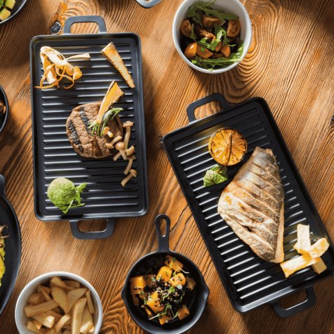 BRYTFANNA CZARNA LITTLE CHEF PROSTOKĄTNA BRYTFANNA CZARNA LITTLE CHEF PROSTOKĄTNA