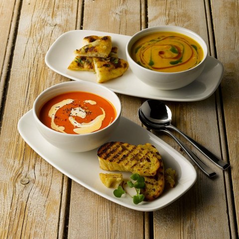 Półmisek White Chefs Oblong Plate 355x189 mm Półmisek White Chefs Oblong Plate 355x189 mm