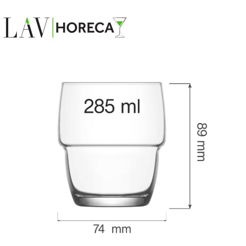 Szklanka niska Valetta, 285ml, LAV (dawniej LV-GLT339Z) LAV Szklanka niska Valetta, 285ml, LAV (dawniej LV-GLT339Z) LAV