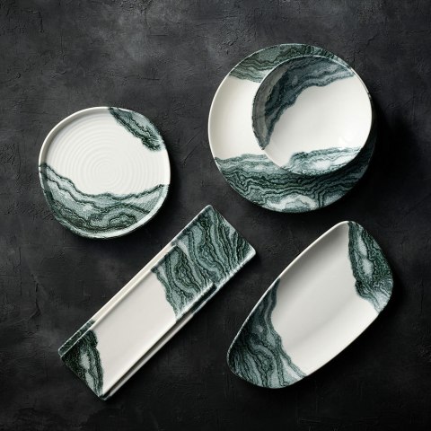 Taca porcelanowa Tide Black, 320x110mm Churchill Taca porcelanowa Tide Black, 320x110mm Churchill