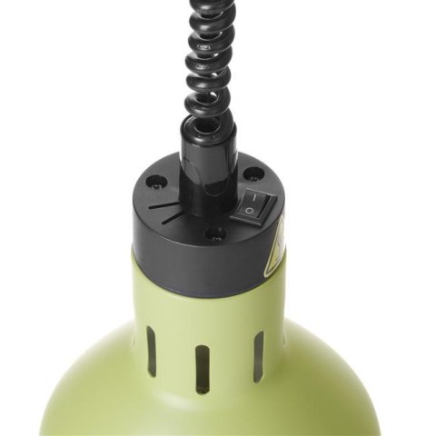 Lampa do podgrzewania potraw wisząca, cylindryczna, HENDI, zielony, 230V/250W, ?175x(H)250mm Lampa do podgrzewania potraw wisząca, cylindryczna, HENDI, zielony, 230V/250W, ?175x(H)250mm