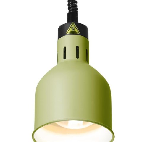 Lampa do podgrzewania potraw wisząca, cylindryczna, HENDI, zielony, 230V/250W, ?175x(H)250mm Lampa do podgrzewania potraw wisząca, cylindryczna, HENDI, zielony, 230V/250W, ?175x(H)250mm