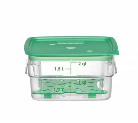 Pojemnik na żywność CamSquares Fresh Pro, Cambro, 1,9L, transparentny, 191x191x(H)98mm