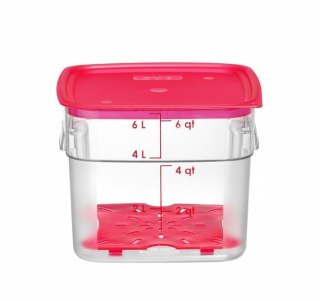 Pojemnik na żywność CamSquares Fresh Pro, Cambro, 5,7L, transparentny, 229x229x(H)180mm