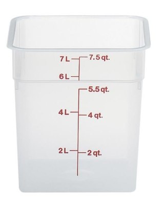 Przezroczysty pojemnik polipropylenowy na żywność CAMBRO CamSquare® 1,9 l