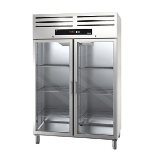 Szafa Chłodnicza z drzwiami szklanymi 700 - 1400 L GN 2/1, 653 x 842 x 2040 mm| GCPZ-1402 GD