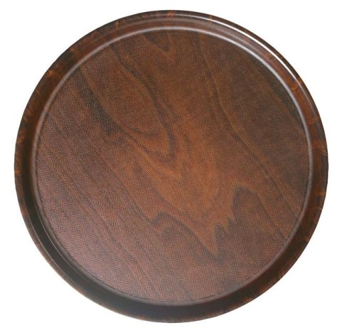 Taca do serwowania CAMBRO, okrągła, antypoślizgowa, z drewna bukowego śr. 420