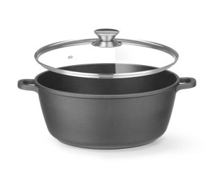 Garnek z powłoką nieprzywierającą, HENDI, 7,5L, czarny, 387x310x(H)130mm