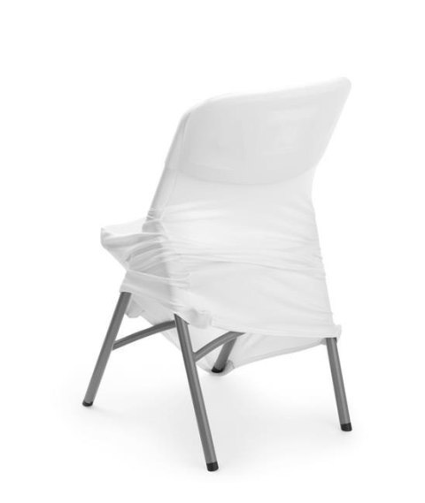 Pokrowiec na krzesło, HENDI, 810965 & 910989, biały, 540x440x(H)840mm