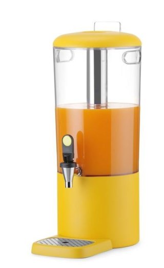 Dyspenser do soków, 8 l UNIQ, HENDI, designed by Robert Bronwasser, 8L, żółty, 318x216x(H)532mm