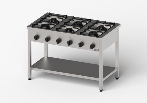 Kuchnia gazowa, Gredil, skręcana, 1200x700x850 mm, P 33.5 kW, G30/37 mbar Gredil