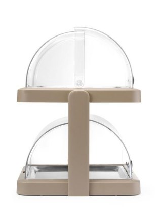 Podwójna witrynka chłodząca roll-top Duo UNIQ, HENDI, designed by Robert Bronwasser, beżowy, 480x355x(H)480mm, Prostokątny