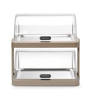 Podwójna witrynka chłodząca roll-top Duo UNIQ, HENDI, designed by Robert Bronwasser, beżowy, 480x355x(H)480mm, Prostokątny