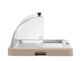 Pojedyncza witrynka chłodząca roll-top Duo UNIQ , HENDI, designed by Robert Bronwasser, beżowy, 460x355x(H)220mm, Prostokątny