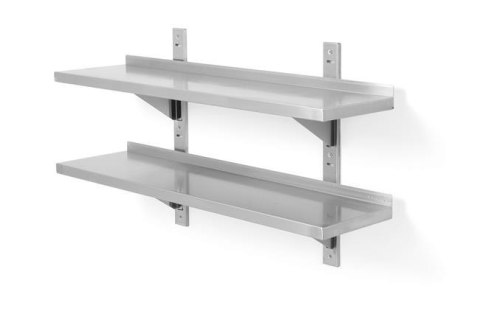 Półka wisząca przestawna, podwójna z dwiema konsolami, o wym. 1000x400x600 mm Półka wisząca przestawna, podwójna z dwiema konsolami, o wym. 1000x400x600 mm