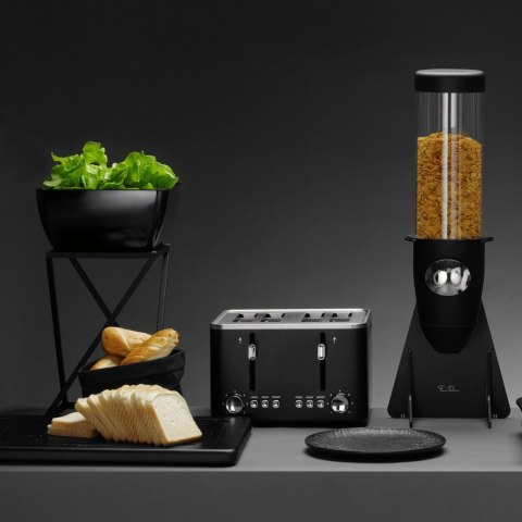 Miska kwadratowa z melaminy, grafitowa, 190x190x(h)90mm Fine Dine