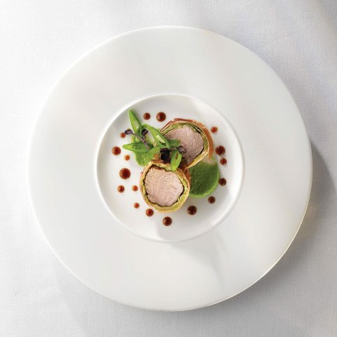 Talerz płytki okrągły z szerokim rantem Alc Ambience 280 mm 279 mm Churchill