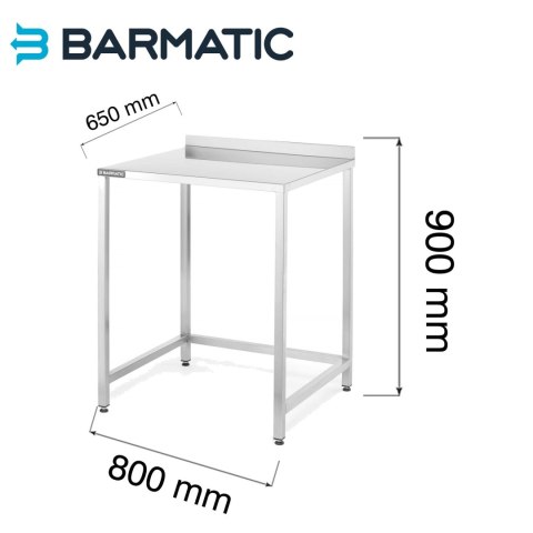 Barowy stół konstrukcyjny Oxygen, 800x650x900mm Barmatic