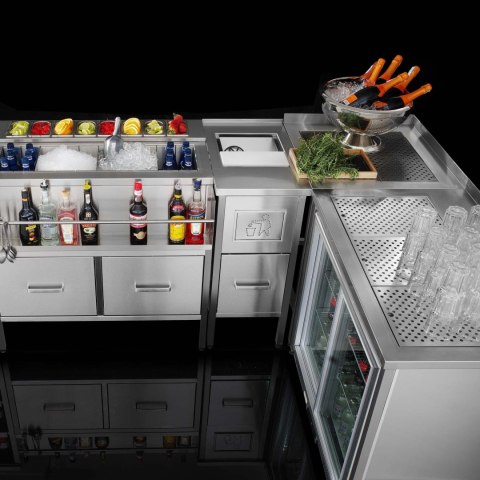 Barowy stół konstrukcyjny Oxygen, 800x650x900mm Barmatic