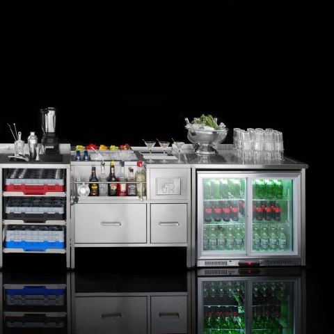 Barowy stół konstrukcyjny Oxygen, 800x650x900mm Barmatic