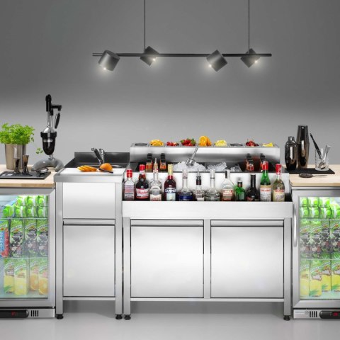 Barowy stół konstrukcyjny Oxygen, 800x650x900mm Barmatic