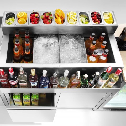 Barowy stół konstrukcyjny Oxygen, 800x650x900mm Barmatic