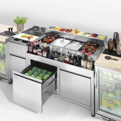 Barowy stół konstrukcyjny Oxygen, 800x650x900mm Barmatic