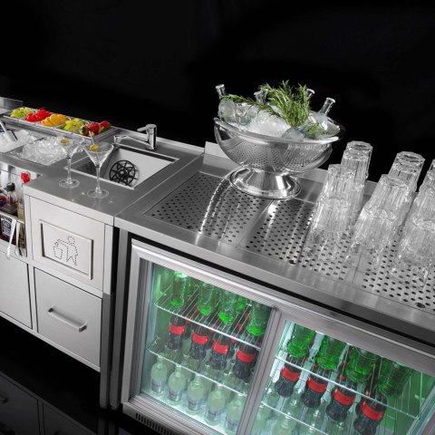 Barowy stół konstrukcyjny Oxygen, 800x650x900mm Barmatic