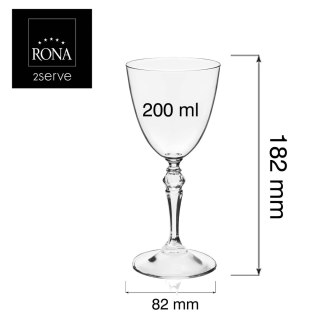 Kieliszek do wina Barroque, 200ml RONA