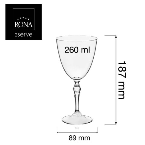 Kieliszek do wina Barroque, 260ml RONA