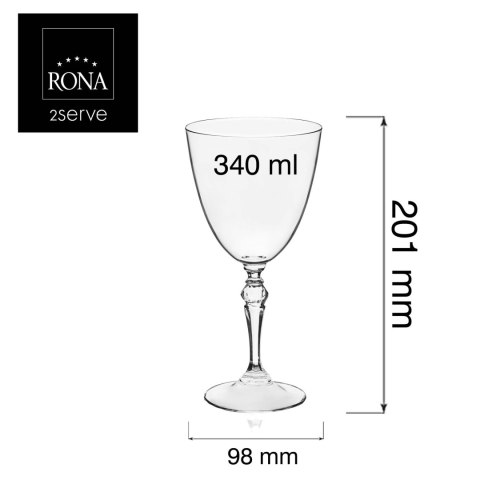 Kieliszek do wina Barroque, 340ml RONA