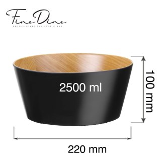 Misa bufetowa Panama Black 2.5l, 220x(h)100mm Fine Dine