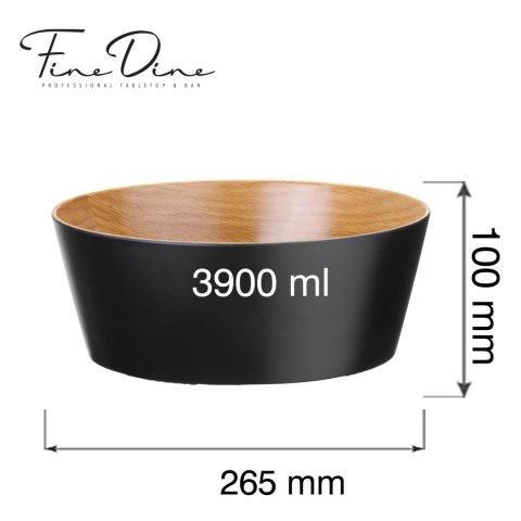 Misa bufetowa Panama Black 3.9l, 265x(h)100mm Fine Dine