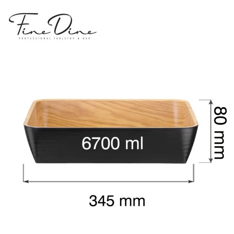 Misa bufetowa Panama Black 6.7l, GN 2/3, 354x325x(h)80mm Fine Dine