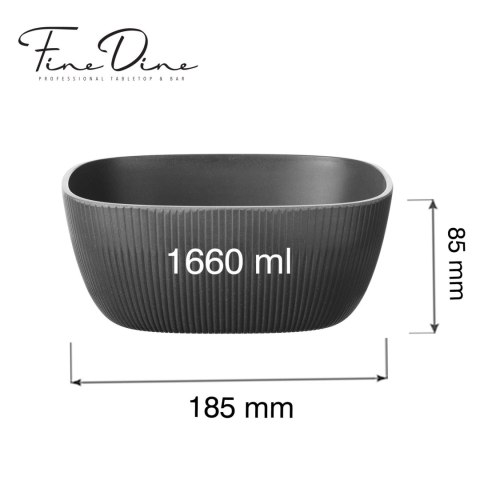 Misa bufetowa kwadratowa Belize 1.66l, 185x185x(h)85mm Fine Dine