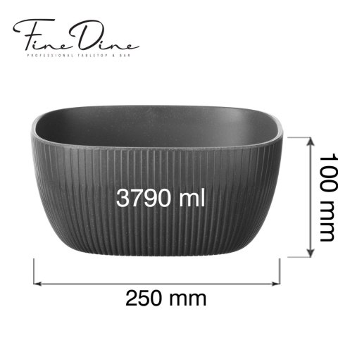 Misa bufetowa kwadratowa Belize 3.79l, 250x250x(h)100mm Fine Dine