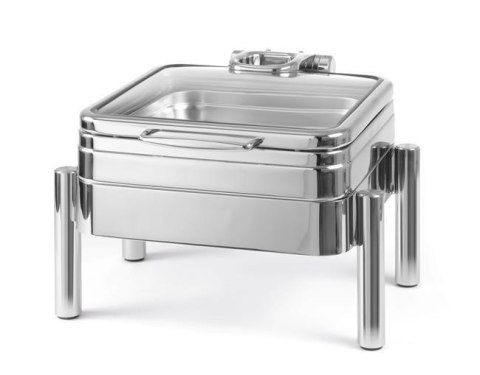 Podgrzewacz indukcyjny ze szklaną pokrywą De Luxe GN 2/3 Fine Dine