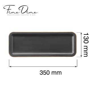 Taca serwingowa Panama Black, 350x130x(h)20mm Fine Dine