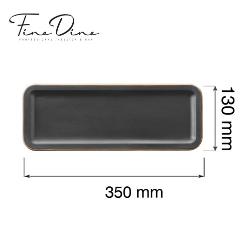Taca serwingowa Panama Black, 350x130x(h)20mm Fine Dine