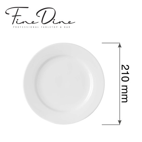 Talerz płytki Pure Bianco, 210mm Fine Dine
