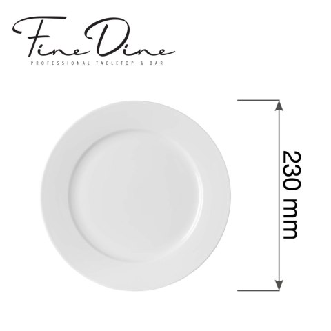 Talerz płytki Pure Bianco, 230mm Fine Dine