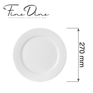 Talerz płytki Pure Bianco, 270mm Fine Dine