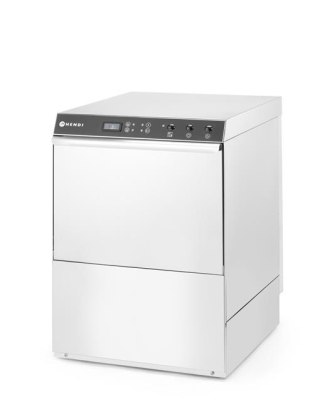 Zmywarka 50x50 Doppio, HENDI, z dozownikiem detergentu i pompą spustową, 400V/4900W