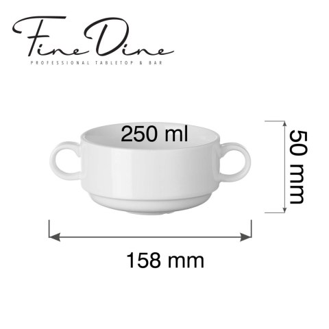 Bulionówka Pure Bianco, 250ml Fine Dine