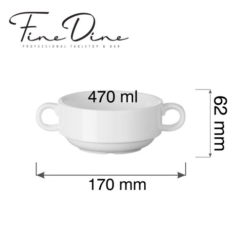Bulionówka Pure Bianco, 470ml Fine Dine