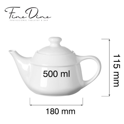 Dzbanek do herbaty Pure Crema, 500ml Fine Dine