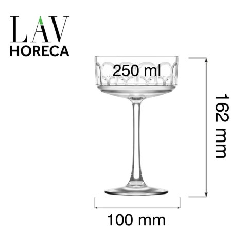 Kieliszek coupe Archie, 250ml LAV HORECA