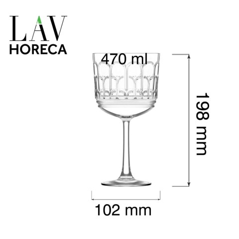 Kieliszek koktajlowy Archie, 470ml LAV HORECA