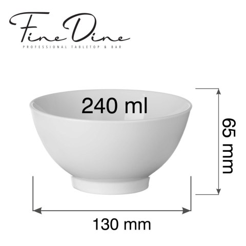 Miska Pure Bianco 240ml, 130mm Fine Dine
